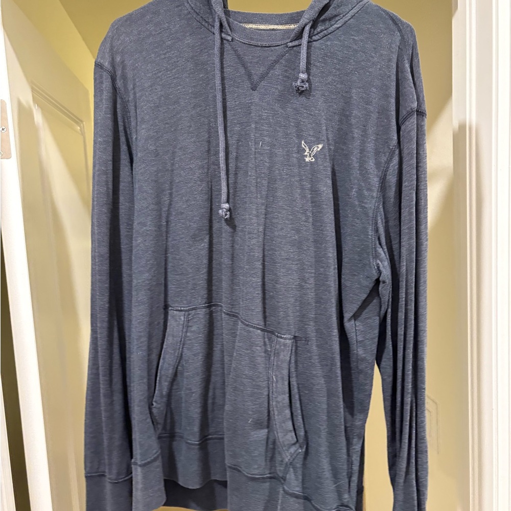 Men's Navy Blue T-Shirt Hoodie